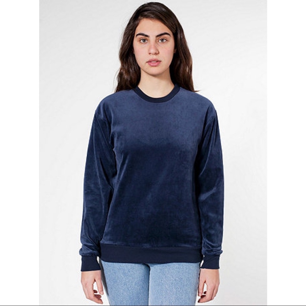 American Apparel Velour Crewneck Sweatshirt
